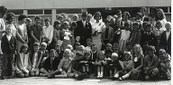 Trouwerij juf Krul en meester Boogaard 1968