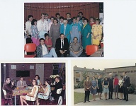 Boven: vorige reunie (ca 1982)
Onder:  docenten gedurende onze schoolperiode